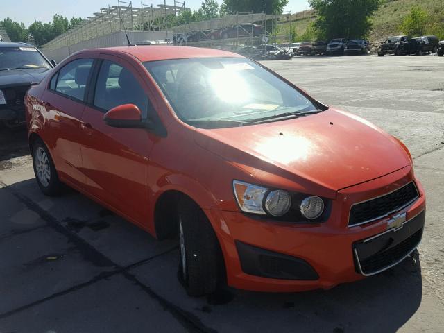 1G1JB5SH8C4195897 - 2012 CHEVROLET SONIC LS 橙色 照片 1