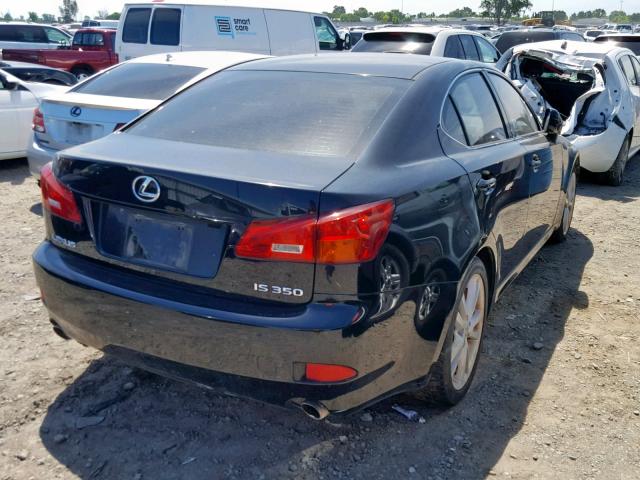 JTHBE262262006389 - 2006 LEXUS IS 350 BLACK photo 4