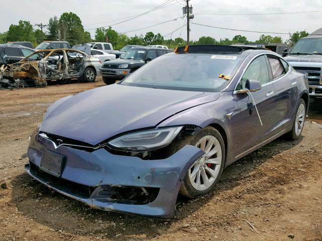 5YJSA1E41JF246016 - 2018 TESLA MODEL S BLUE photo 2