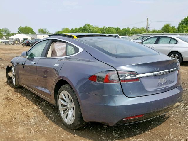 5YJSA1E41JF246016 - 2018 TESLA MODEL S BLUE photo 3