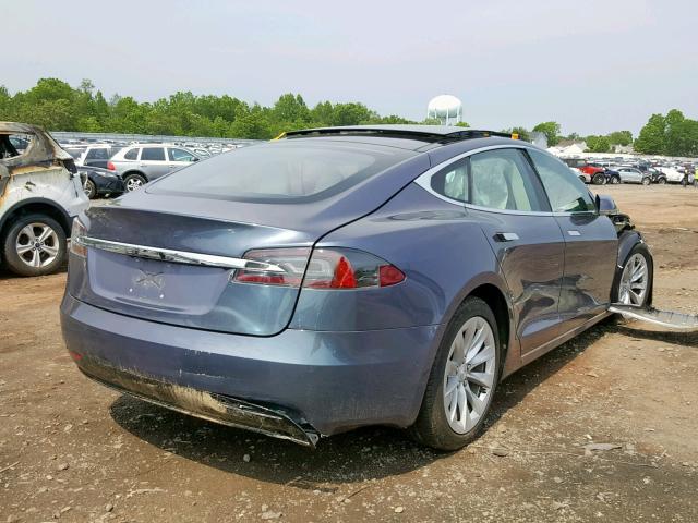 5YJSA1E41JF246016 - 2018 TESLA MODEL S BLUE photo 4