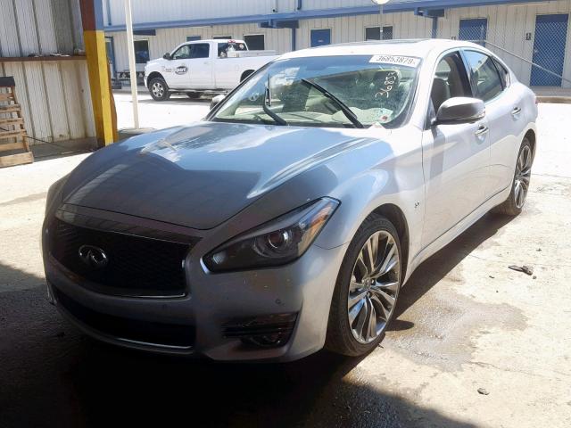 JN1BY1AP1HM741414 - 2017 INFINITI Q70 3.7 GRAY photo 2