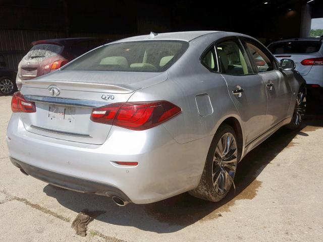 JN1BY1AP1HM741414 - 2017 INFINITI Q70 3.7 GRAY photo 4