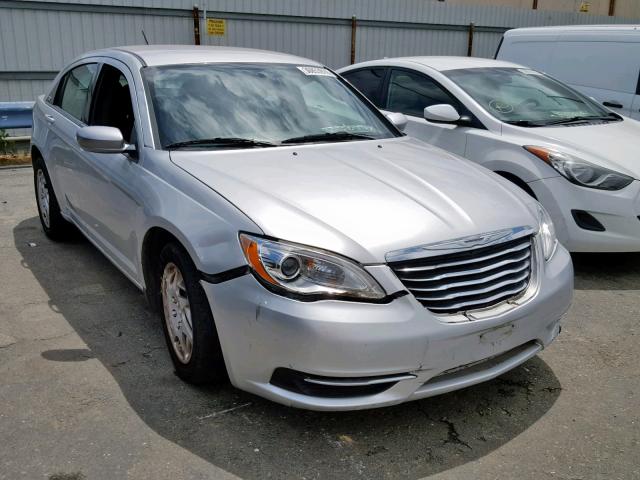 1C3CCBABXCN222587 - 2012 CHRYSLER 200 LX SILVER photo 1