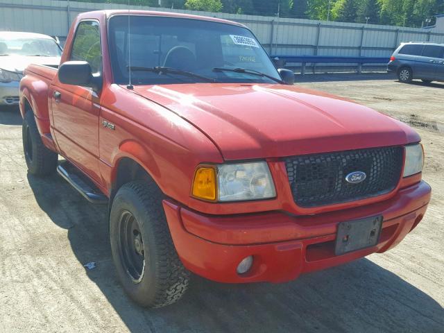 1FTYR10U72TA35296 - 2002 FORD RANGER RED photo 1