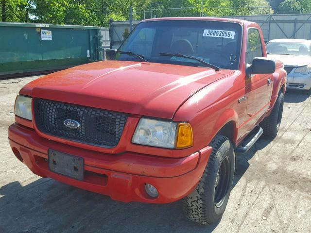 1FTYR10U72TA35296 - 2002 FORD RANGER RED photo 2