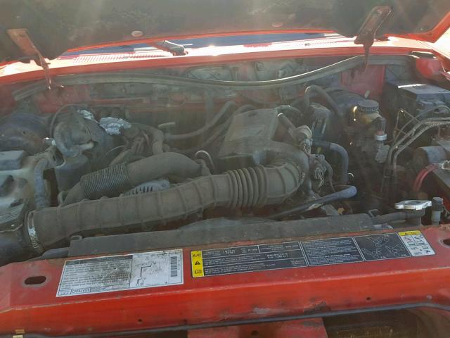 1FTYR10U72TA35296 - 2002 FORD RANGER RED photo 7