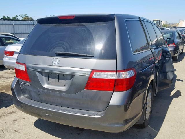 5FNRL38207B052665 - 2007 HONDA ODYSSEY LX SILVER photo 4