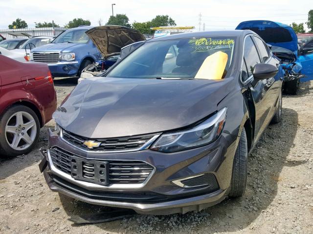 1G1BF5SM0H7261791 - 2017 CHEVROLET CRUZE PREM CHARCOAL photo 2