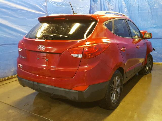 KM8JU3AG8FU080618 - 2015 HYUNDAI TUCSON LIM RED photo 4