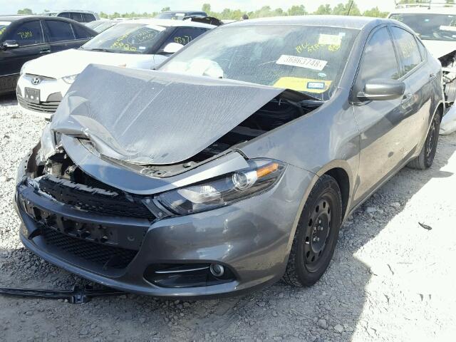 1C3CDFBA2DD233584 - 2013 DODGE DART SXT GRAY photo 2