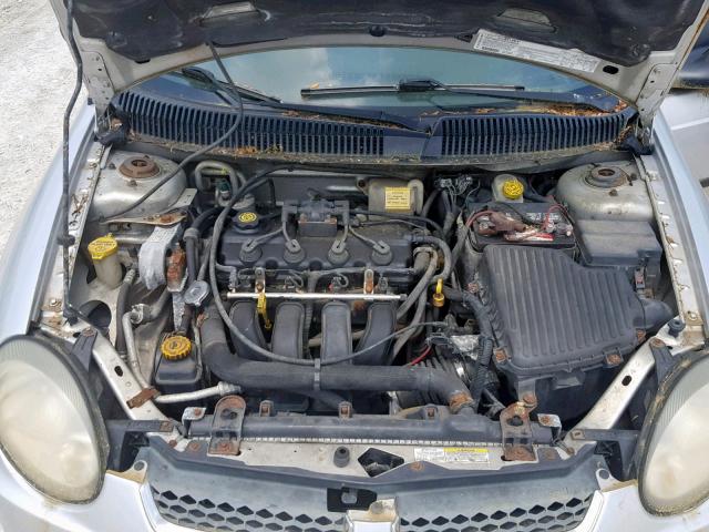 1B3ES26C63D185506 - 2003 DODGE NEON SILVER photo 7