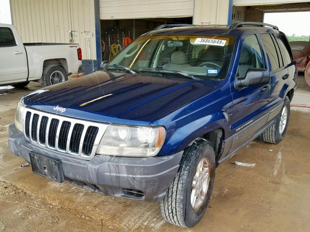 1J4GX48S12C246185 - 2002 JEEP GRAND CHER BLUE photo 2