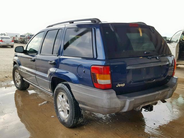 1J4GX48S12C246185 - 2002 JEEP GRAND CHER BLUE photo 3