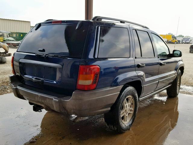 1J4GX48S12C246185 - 2002 JEEP GRAND CHER BLUE photo 4