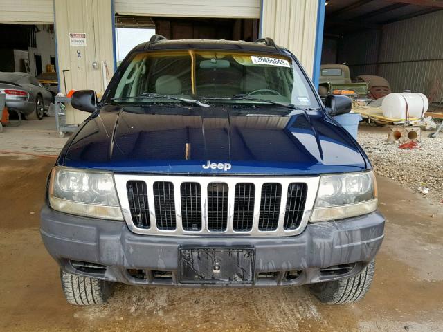 1J4GX48S12C246185 - 2002 JEEP GRAND CHER BLUE photo 9