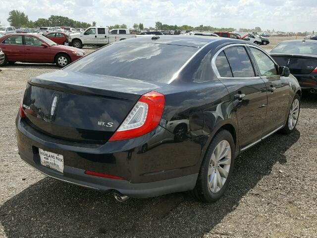 1LNHL9DK2DG601560 - 2013 LINCOLN MKS BLACK photo 4