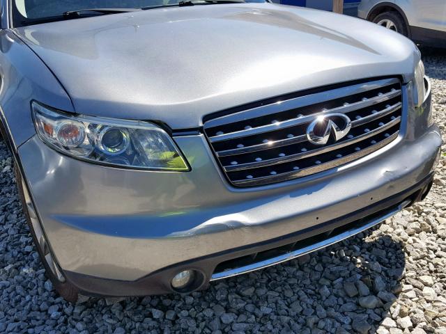 JNRAS08WX6X206451 - 2006 INFINITI FX35 GRAY photo 9