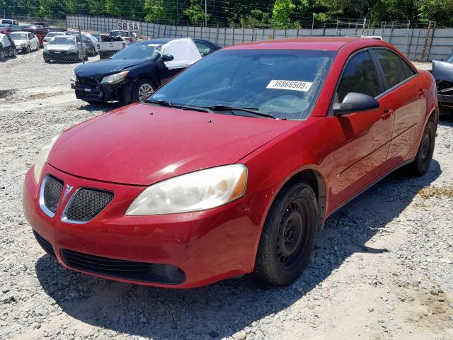 1G2ZF58BX74168907 - 2007 PONTIAC G6 VALUE L RED photo 2