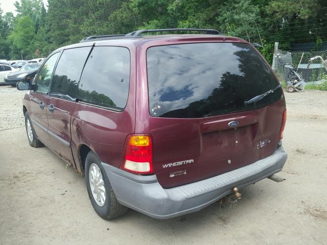 2FMZA5143YBC23044 - 2000 FORD WINDSTAR L MAROON photo 3