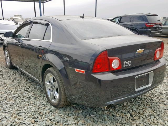 1G1ZH57B08F238890 - 2008 CHEVROLET MALIBU 1LT BLACK photo 3