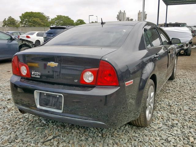 1G1ZH57B08F238890 - 2008 CHEVROLET MALIBU 1LT BLACK photo 4
