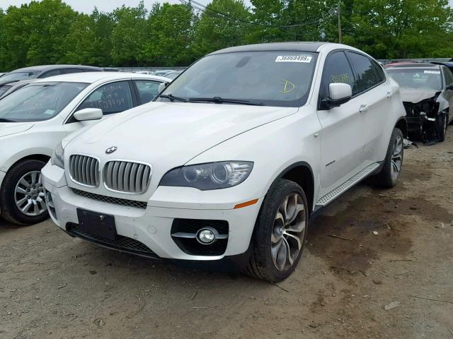 5UXFG83589LZ93298 - 2009 BMW X6 WHITE photo 2