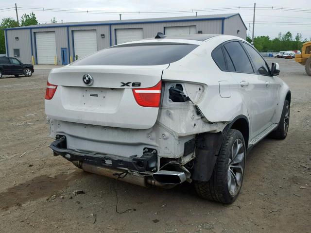 5UXFG83589LZ93298 - 2009 BMW X6 WHITE photo 4