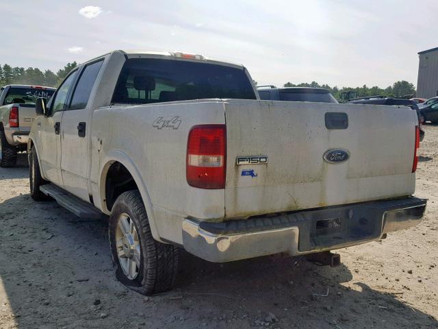 1FTPW14554KA67650 - 2004 FORD F150 SUPER WHITE photo 3