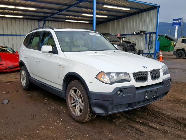 WBXPA93415WD14782 - 2005 BMW X3 3.0I WHITE photo 1