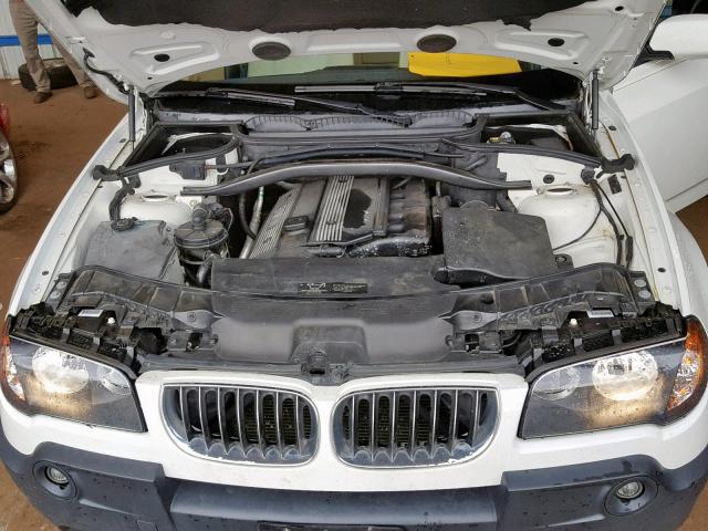 WBXPA93415WD14782 - 2005 BMW X3 3.0I WHITE photo 7