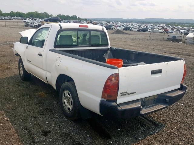 5TENX22N58Z587099 - 2008 TOYOTA TACOMA WHITE photo 3