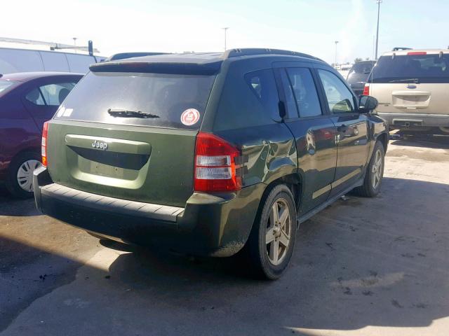 1J8FT47W07D119200 - 2007 JEEP COMPASS GREEN photo 4