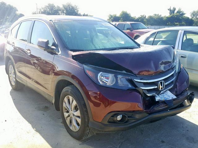 5J6RM4H76CL045848 - 2012 HONDA CR-V EXL MAROON photo 1