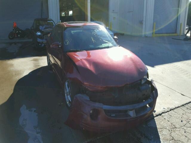 1G2WP12K11F251574 - 2001 PONTIAC GRAND PRIX BURGUNDY photo 1