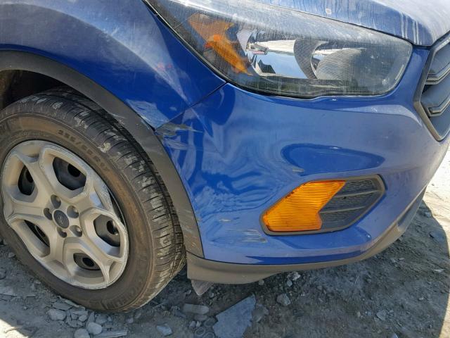 1FMCU0F79JUA47748 - 2018 FORD ESCAPE S BLUE photo 9