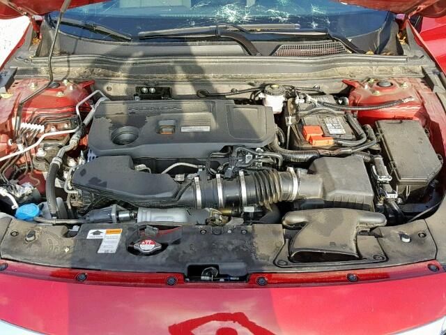 1HGCV2F56JA006170 - 2018 HONDA ACCORD EXL RED photo 7