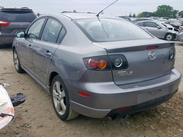 JM1BK323161508508 - 2006 MAZDA 3 S GRAY photo 3