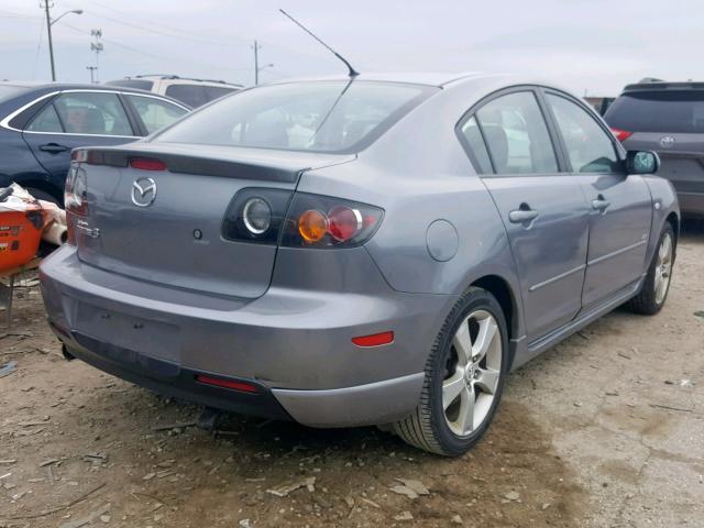 JM1BK323161508508 - 2006 MAZDA 3 S GRAY photo 4