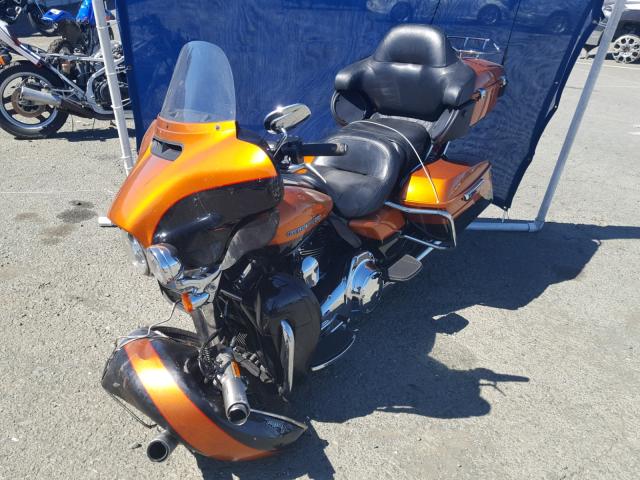 1HD1KEL16EB658304 - 2014 HARLEY-DAVIDSON FLHTK ELEC ORANGE photo 2