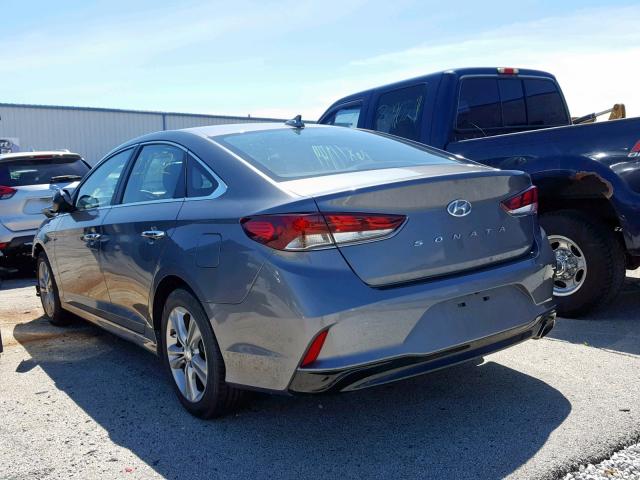 5NPE34AF8JH641909 - 2018 HYUNDAI SONATA SPO GRAY photo 3