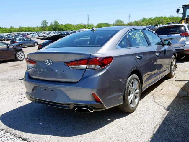 5NPE34AF8JH641909 - 2018 HYUNDAI SONATA SPO GRAY photo 4