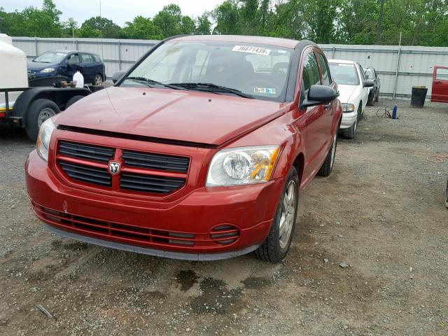 1B3HB28B78D740813 - 2008 DODGE CALIBER RED photo 2