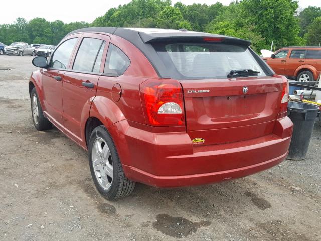 1B3HB28B78D740813 - 2008 DODGE CALIBER RED photo 3