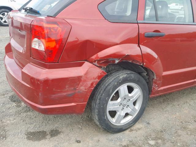 1B3HB28B78D740813 - 2008 DODGE CALIBER RED photo 9