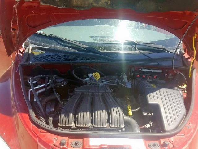 3A4FY48B57T615568 - 2007 CHRYSLER PT CRUISER RED photo 7