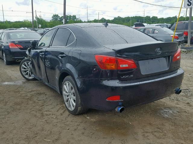 JTHCK262585018213 - 2008 LEXUS IS 250 BLACK photo 3