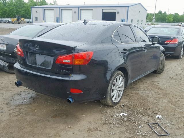 JTHCK262585018213 - 2008 LEXUS IS 250 BLACK photo 4