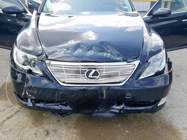 JTHGL46F485026851 - 2008 LEXUS LS 460L BLACK photo 7