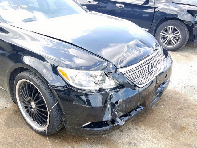 JTHGL46F485026851 - 2008 LEXUS LS 460L BLACK photo 9